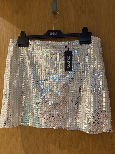 Boohoo silver sequin - boohoo, mini