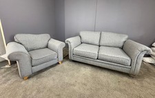 Grey 2 seater & armchair sofa set DELIVERY AVAILABLE