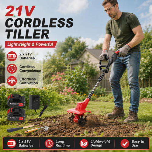 Cordless cultivator rotavator - cordless,