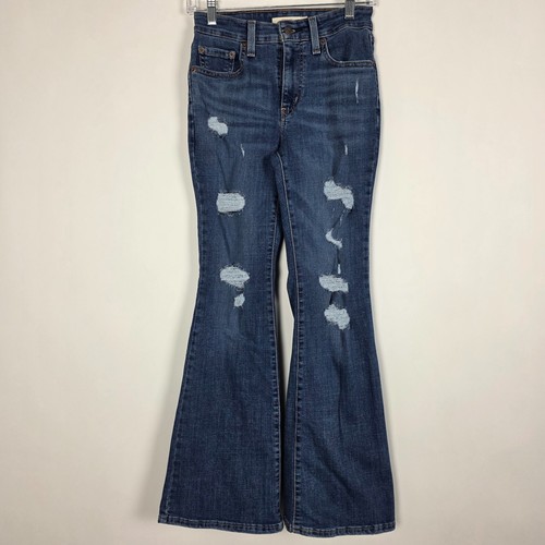 Levis 726 flare distressed - levis,