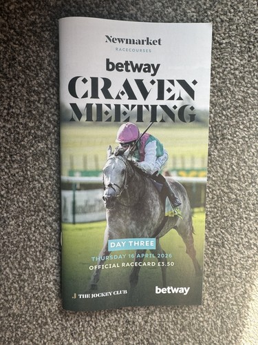 Newmarket craven meeting - meeting, day