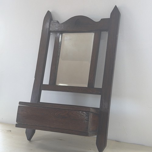 Antique hall mirror and glove - hall,