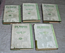 5 bound vols SEA BREEZES THE SHIP LOVERS' DIGEST X (1950) XVI XIX XXI 32 (1961)