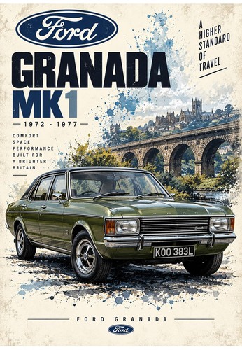 Ford granada mk1 poster - granada,