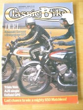 CLASSIC BIKE MAGAZINE DEC 1988