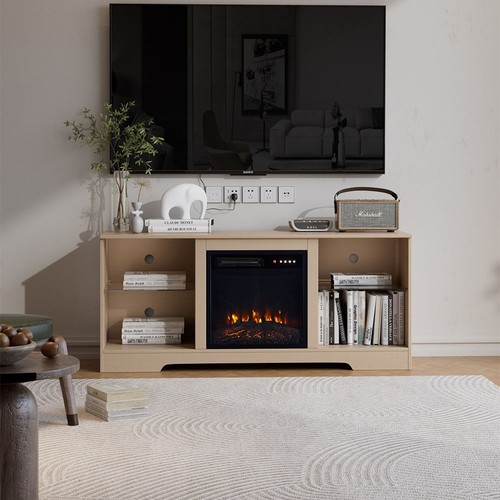 Electric fireplace cabinet - electric, tv