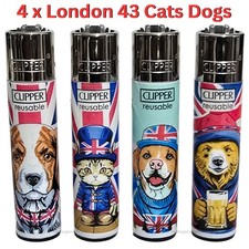 4 Clipper Lighters LONDON 43