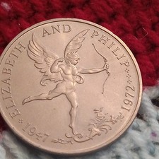 1972 Guernsey 25 Pence/ crown