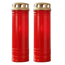 Pillar Candles 2 in Red Holder
