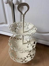 Small cream metal shabby chic