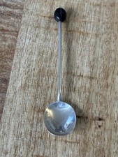 ANTIQUE COFFEE BEAN ENDED 925 SOLID SILVER SPOON SHEFFIELD 1922 C W FLETCHER