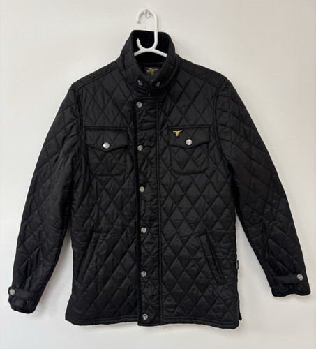 Breve men black - black, quilted
