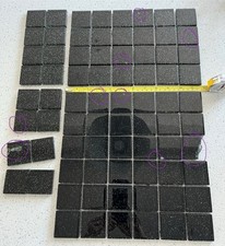 5cm X5cm Boarder Tiles Black Multi-sparkle X 74