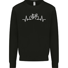 Bicycle Pulse Cycling Cyclist Bike MTB Mens Sweatshirt Jumper