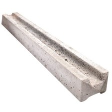 8ft slotted concrete fence - slotted,