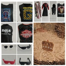 WRESTLING FIGURE ACCESSORY ATTIRE CLOTHING WEAPON BUNDLE MATTEL / JAKKS WWE