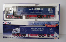 CORGI CC14032 VOLVO FH SUPER CURTAINSIDE TRAILER MALCOLM LOGISTICS V.N.M.BOXED