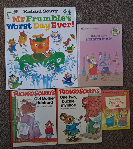 Richard scarry book bundle old - scarry,