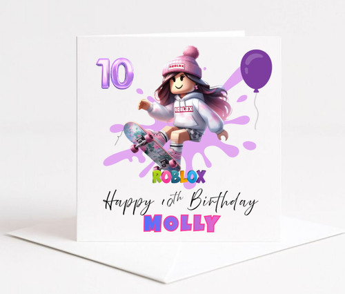 Roblox birthday card - roblox,