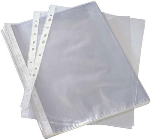 100 pcs plastic - a4, punched