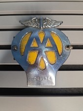 Vintage 1960s Metal AA Badge
