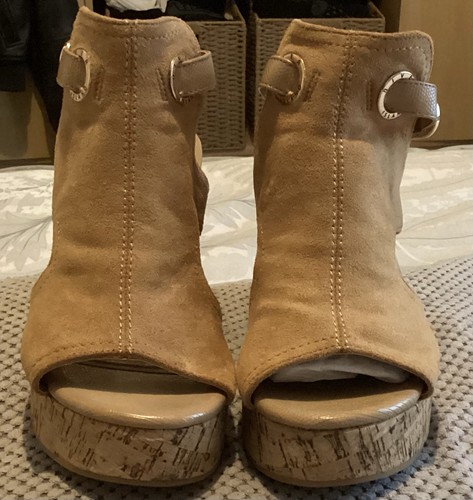 River island tan faux suede - river,