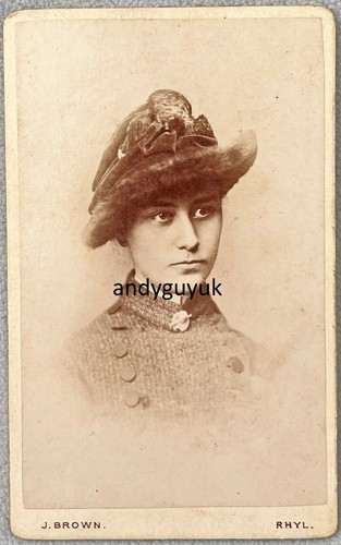 Cdv lady beautiful fur - cdv,