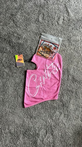 Corteiz pink balaclava - pink, white
