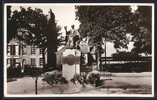 Bridgwater, War Memorial, Postcard 1937 