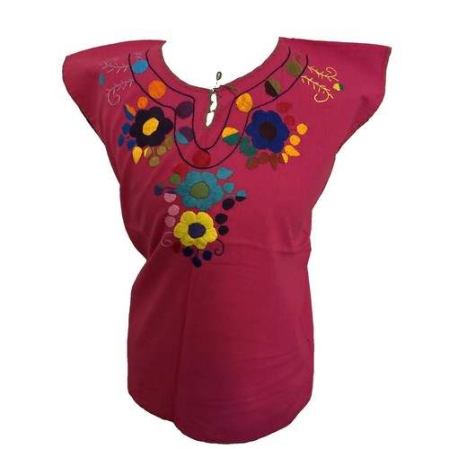 Embroidered mexican blouse - embroidered,