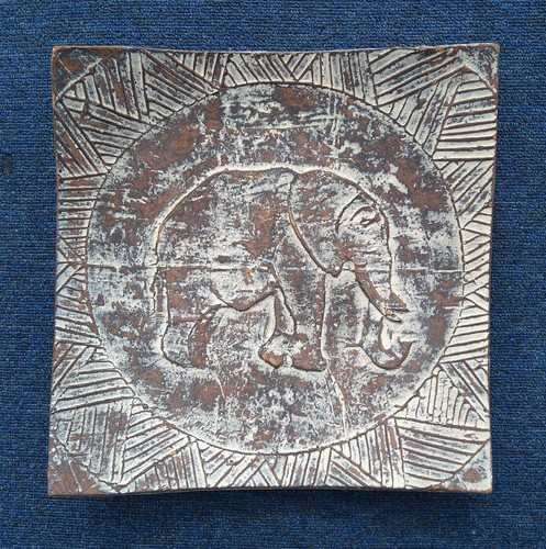 Pair african pottery wall - pair,
