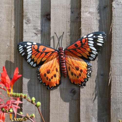 Butterfly metal orange - butterfly,