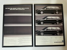 FRAMED Original E30 BMW 318i 320i 325i Touring Magazine Advert Poster Retro