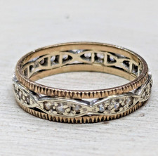 9ct Yellow Gold Eternity Ring Spinel Stones Hallmarked Ring Size N