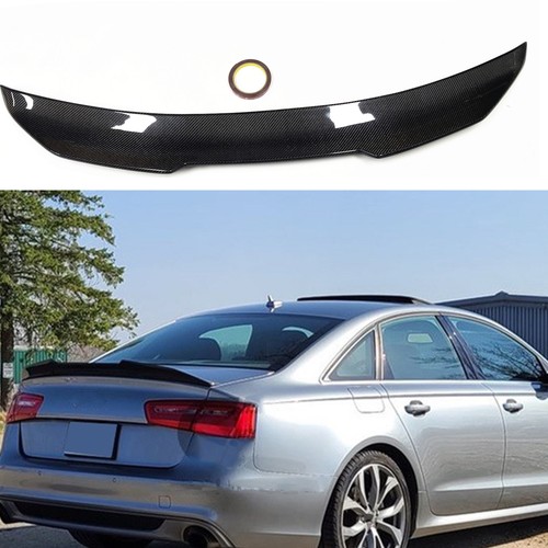 Black rear trunk spoiler - black,