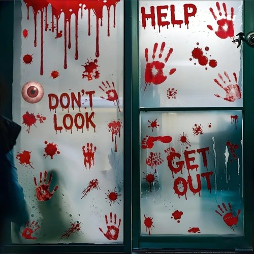 Halloween decorations window - halloween,