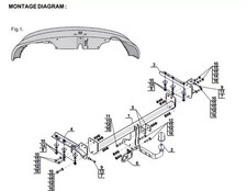 Swan neck tow - bar, honda