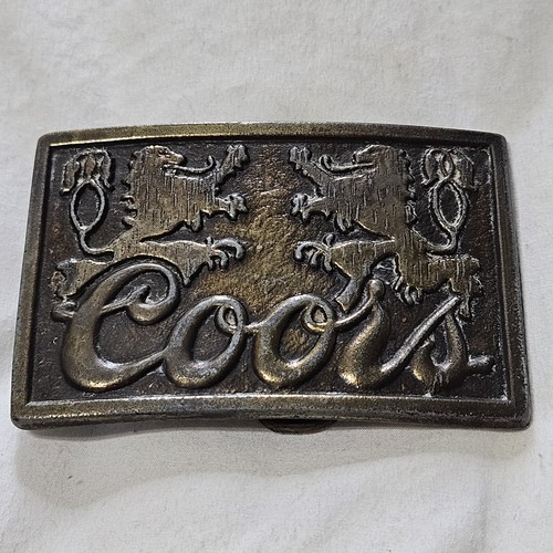 Vtg twin lions coors brass - twin,