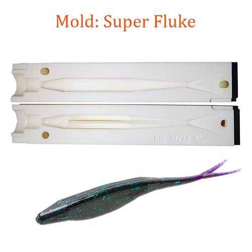 Mold super fluke soft plastic - super,