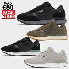 Mens FILA VALADO Trainers Shoes - Sizes 6 to 12 UK - BLACK, NAVY, GREY *New
