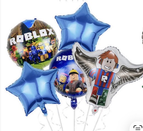 Rob lox foil - balloons, 5pc