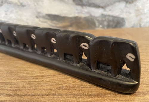 Soapstone line elephants - soapstone, of