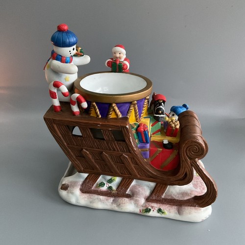 Vintage partylite santa sleigh - vintage,
