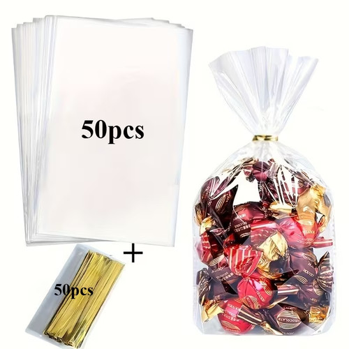Clear cellophane sweet - clear,