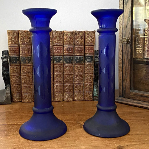 Vintage pair cobalt blue - of,