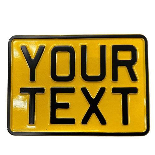 7x5 yellow motorbike pressed - yellow,