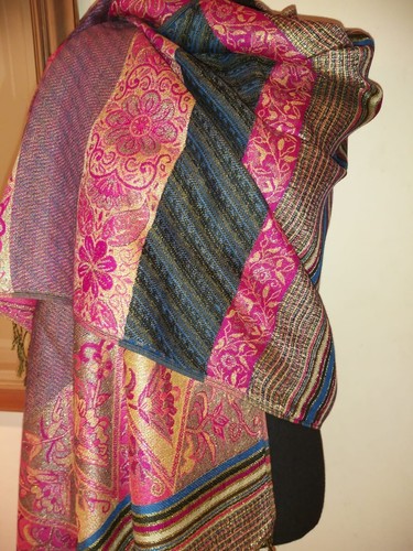 Fuschia royal blue print - fuschia,