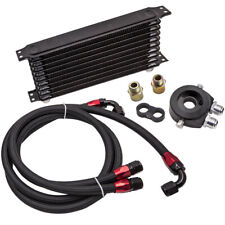 AN10 Universal Oil Cooler Kit  6061 Aluminum / Filter Adapter Hose Kit 10 Row