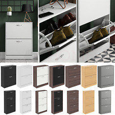 Shoe Cabinet 2 3 Drawer Storage Organiser Footwear Rack Cupboard Hallway Unit