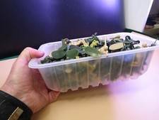 WW2 Toy Soldiers VINTAGE PLASTIC Job Lot 46 mm 54 mm Bundle 2 inch MARINES Tommy